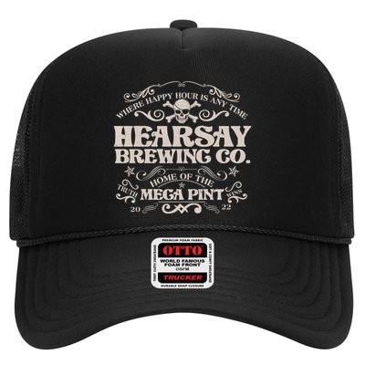 Vintage Hearsay Brewing Co. Where Happy Hour Is Any Time Trucker Hat