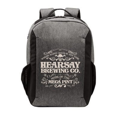 Vintage Hearsay Brewing Co. Where Happy Hour Is Any Time Vector Backpack
