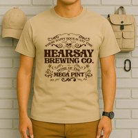 Vintage Hearsay Brewing Co. Where Happy Hour Is Any Time T-Shirt