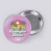 Vintage Huntington Beach California Surfing Button