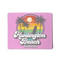 Vintage Huntington Beach California Surfing Mousepad