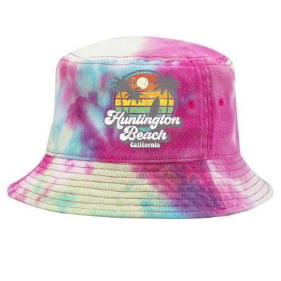 Vintage Huntington Beach California Surfing Tie-Dyed Bucket Hat