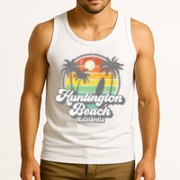 Vintage Huntington Beach California Surfing Tank Top