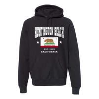 Vintage Huntington Beach California Ca Premium Hoodie