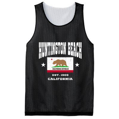 Vintage Huntington Beach California Ca Mesh Reversible Basketball Jersey Tank