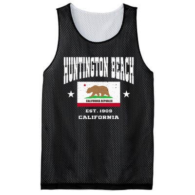 Vintage Huntington Beach California Ca Mesh Reversible Basketball Jersey Tank