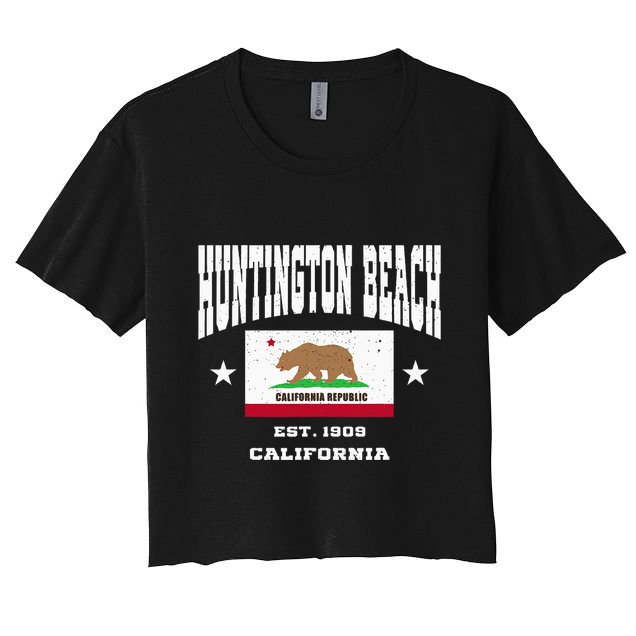 Vintage Huntington Beach California Ca Crop Top