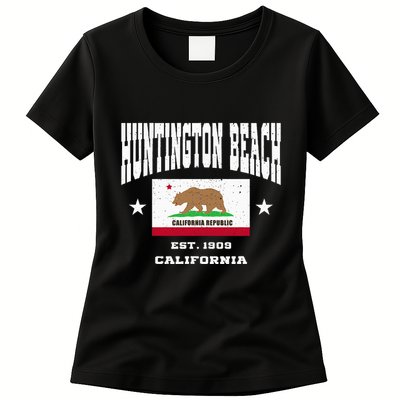 Vintage Huntington Beach California Ca Womens T-Shirt