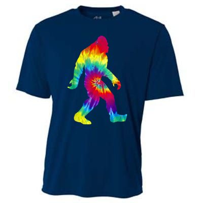 Vintage Hippie Bigfoot Tie Dye Distressed Cooling Performance Crew T-Shirt