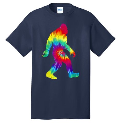 Vintage Hippie Bigfoot Tie Dye Distressed Tall T-Shirt