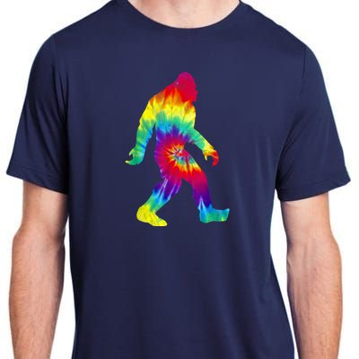 Vintage Hippie Bigfoot Tie Dye Distressed Adult ChromaSoft Performance T-Shirt