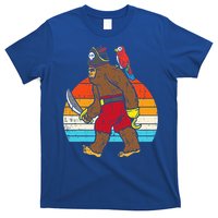 Vintage Halloween Bigfoot Pirate Parrot Costume T-Shirt