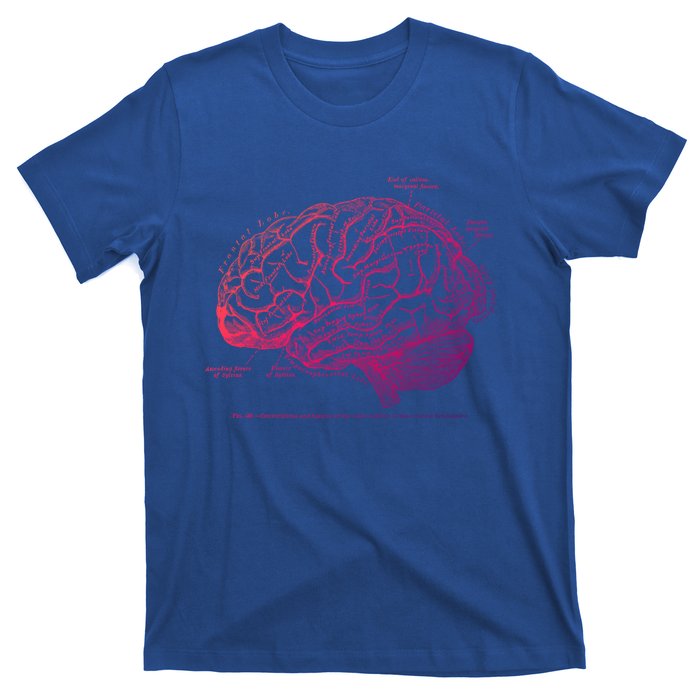 Vintage Hu Brain Anatomy Gift T-Shirt