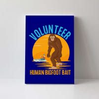 Volunteer Human Bigfoot Bait Funny Halloween Fishing Boat Canvas