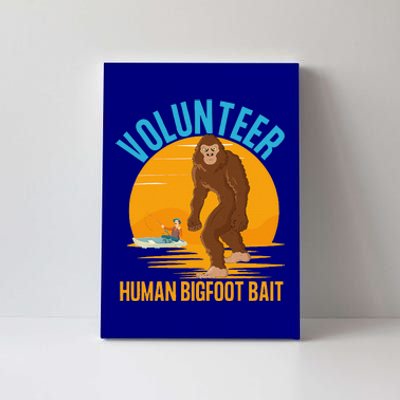 Volunteer Human Bigfoot Bait Funny Halloween Fishing Boat Canvas