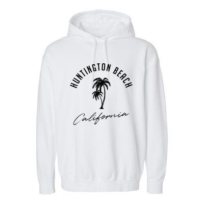 Vintage Huntington Beach California Garment-Dyed Fleece Hoodie