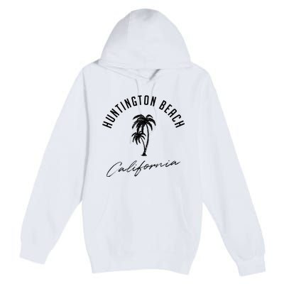 Vintage Huntington Beach California Premium Pullover Hoodie