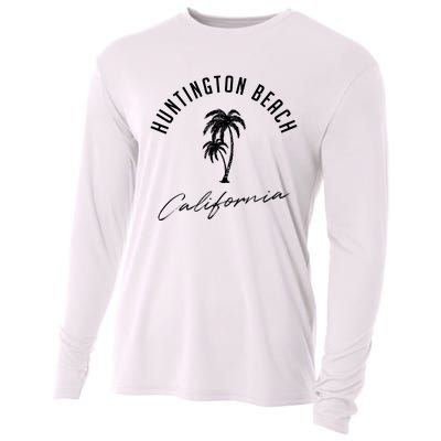 Vintage Huntington Beach California Cooling Performance Long Sleeve Crew