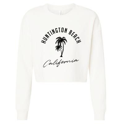 Vintage Huntington Beach California Cropped Pullover Crew