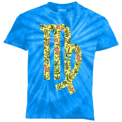 Virgo Horoscope Birthday Zodiac Sign Virgo Gift Kids Tie-Dye T-Shirt