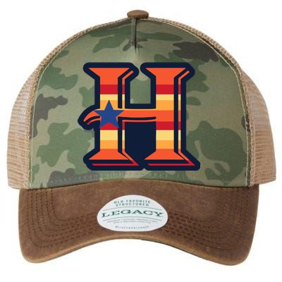 Vintage Houston Baseball H Vintage HTown Love City Texas Legacy Tie Dye Trucker Hat