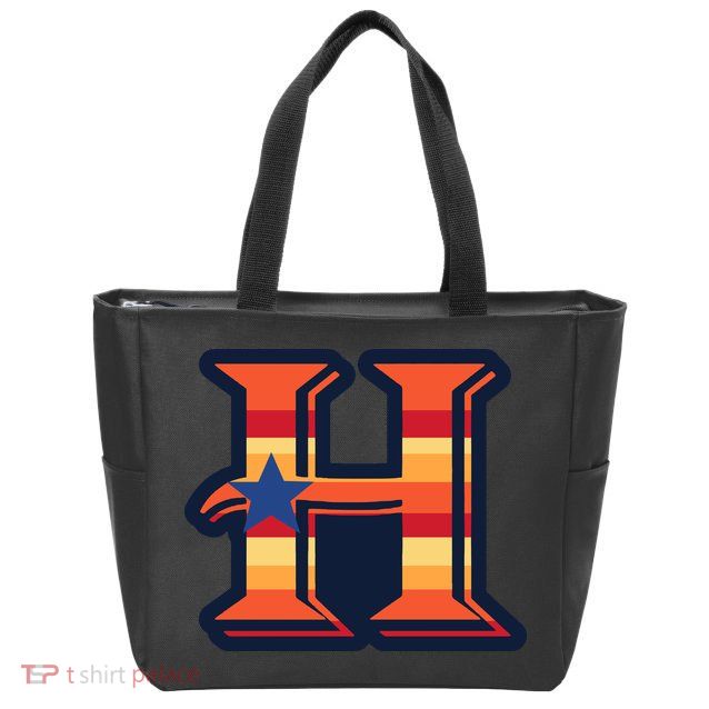Vintage Houston Baseball H Vintage HTown Love City Texas Zip Tote Bag