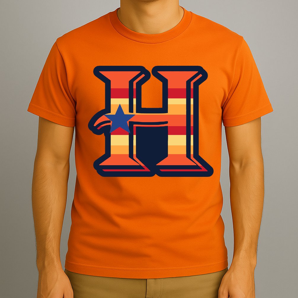Vintage Houston Baseball H Vintage HTown Love City Texas T-Shirt
