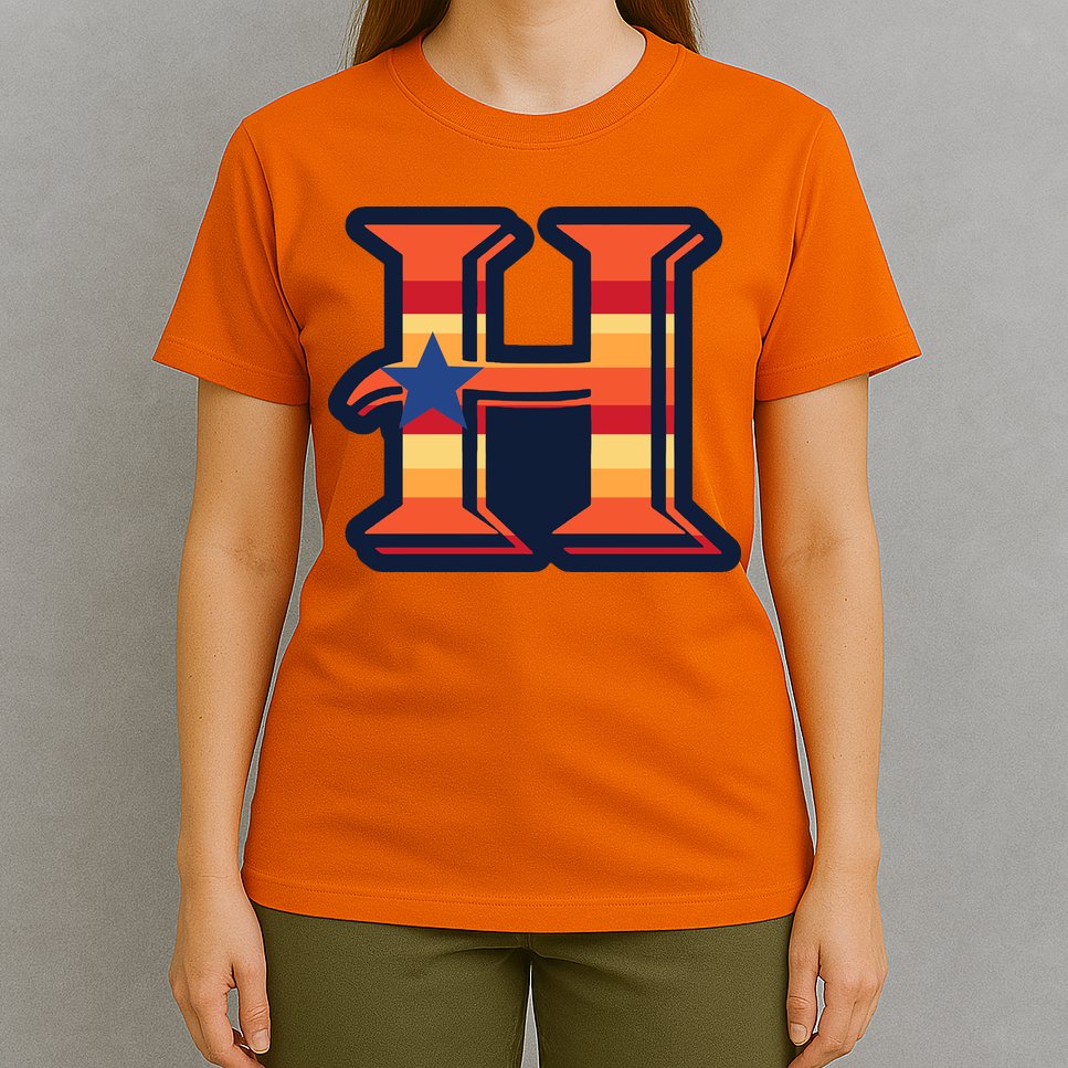 Vintage Houston Baseball H Vintage HTown Love City Texas T-Shirt