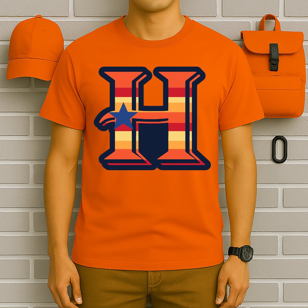 Vintage Houston Baseball H Vintage HTown Love City Texas T-Shirt