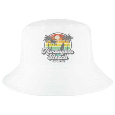 Vintage Huntington Beach California Surfing Retro Surf Gift Cool Comfort Performance Bucket Hat