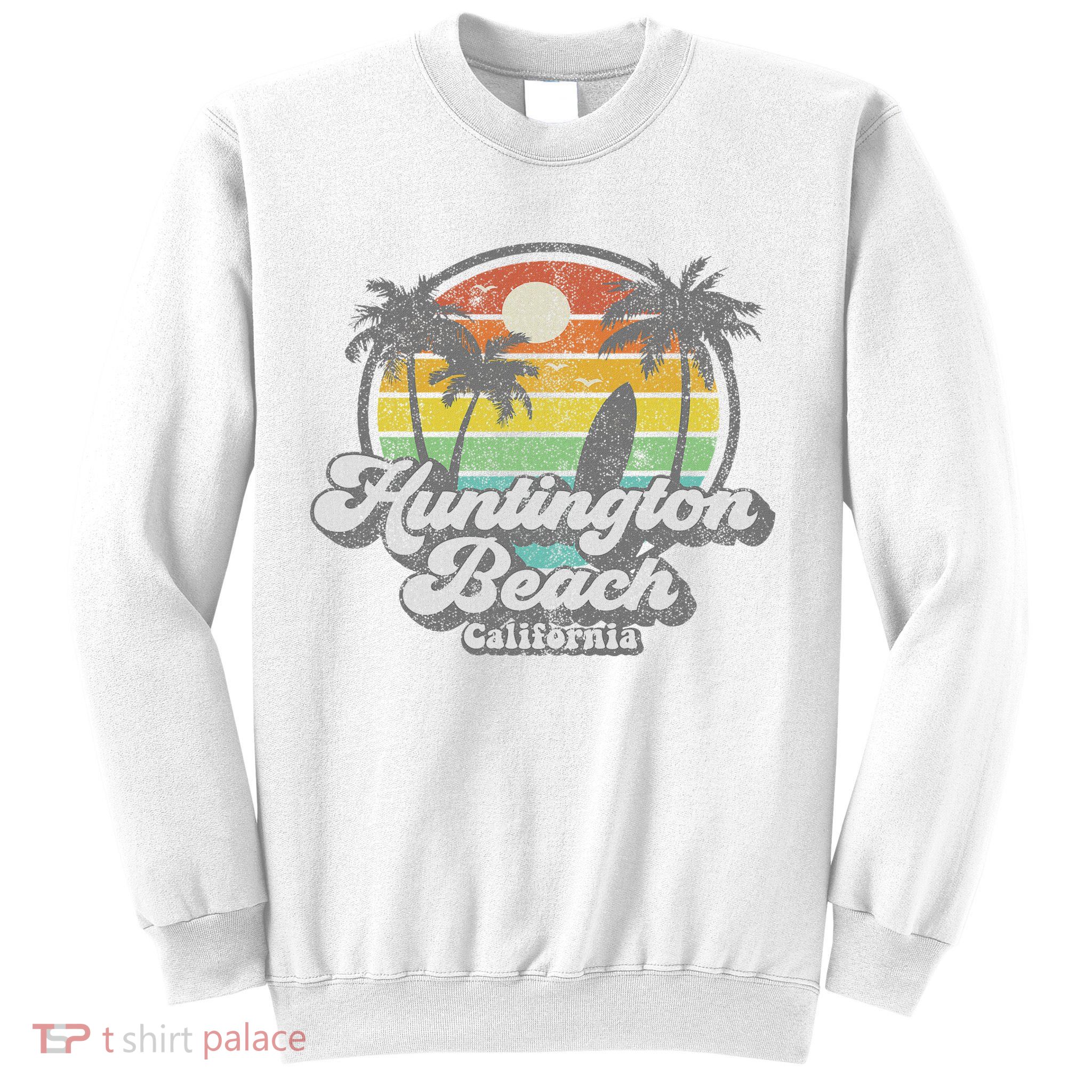 Vintage Huntington Beach California Surfing Retro Surf Gift Sweatshirt