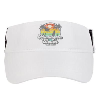 Vintage Huntington Beach California Surfing Retro Surf Gift Adult Drive Performance Visor
