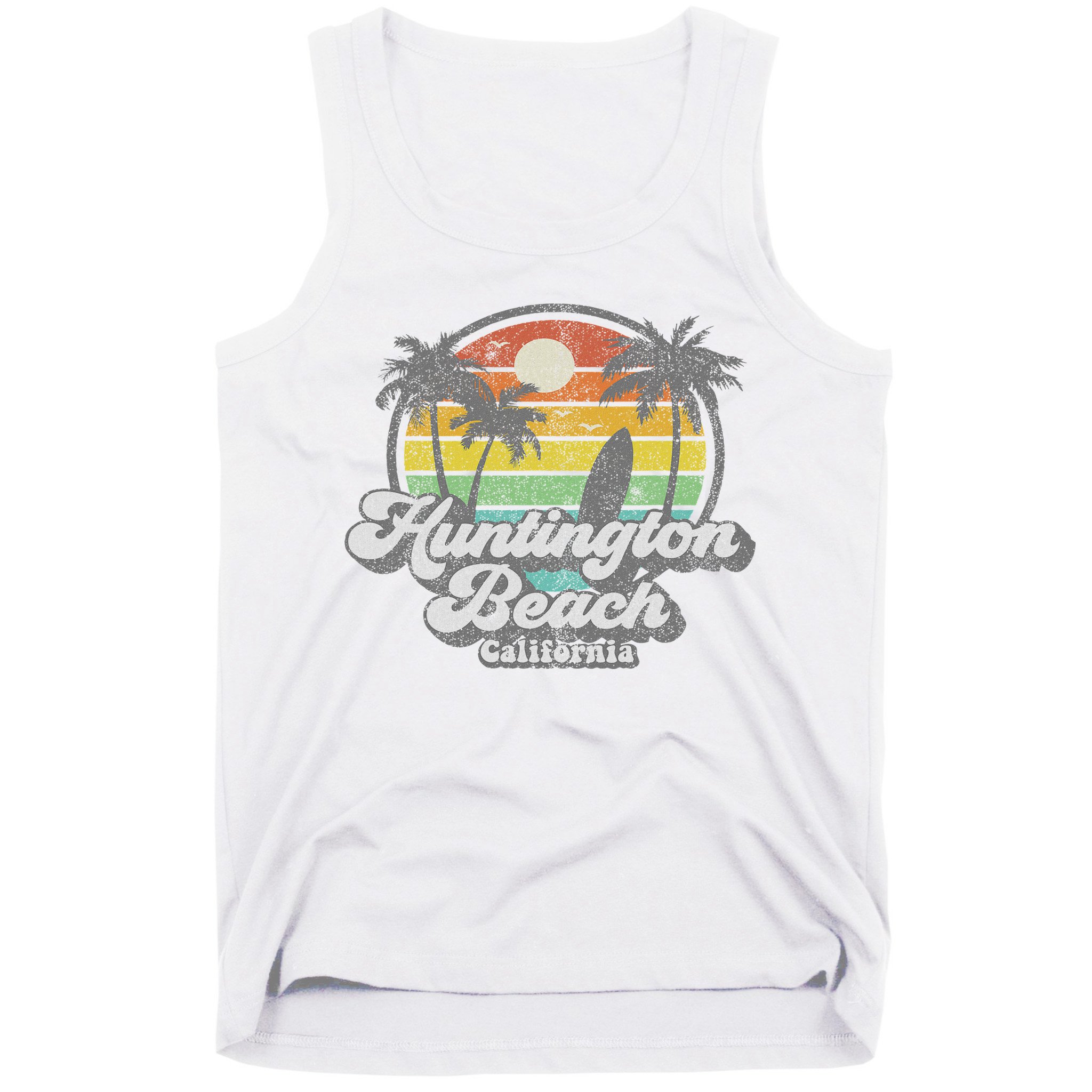Vintage Huntington Beach California Surfing Retro Surf Gift Tank Top