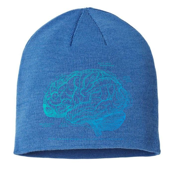 Vintage Hu Brain Anatomy Gift Sustainable Beanie