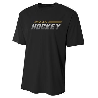 Vegas Hockey Blades Of Sl Gameday Fan Gear Performance Sprint T-Shirt