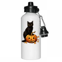 Vintage Halloween Cat Costume Aluminum Water Bottle