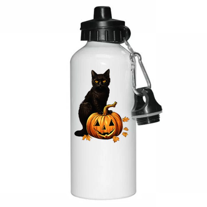 Vintage Halloween Cat Costume Aluminum Water Bottle