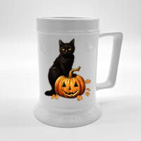 Vintage Halloween Cat Costume Beer Stein