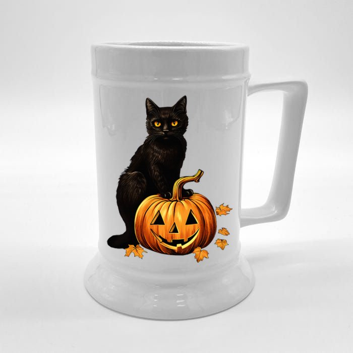 Vintage Halloween Cat Costume Beer Stein