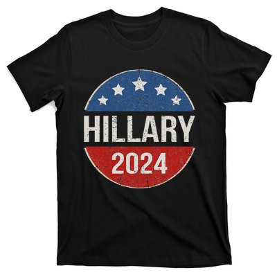 Vintage Hillary Clinton 2024 For President Election Campaign T-Shirt