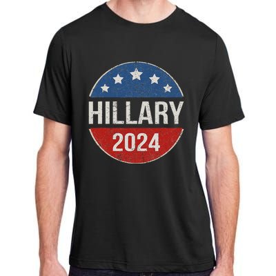 Vintage Hillary Clinton 2024 For President Election Campaign Adult ChromaSoft Performance T-Shirt