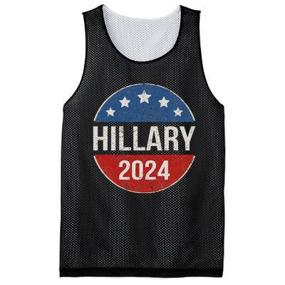 Vintage Hillary Clinton 2024 For President Election Campaign Mesh Reversible Basketball Jersey Tank