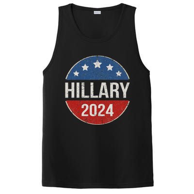 Vintage Hillary Clinton 2024 For President Election Campaign PosiCharge Competitor Tank