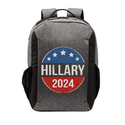 Vintage Hillary Clinton 2024 For President Election Campaign Vector Backpack