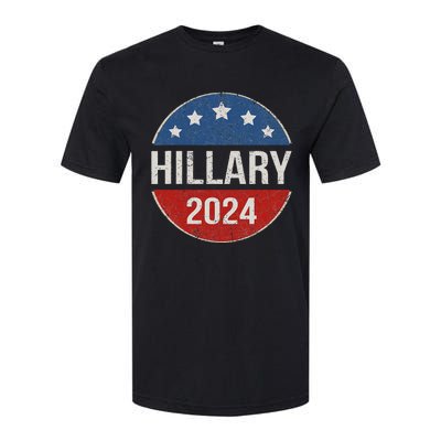 Vintage Hillary Clinton 2024 For President Election Campaign Softstyle® CVC T-Shirt