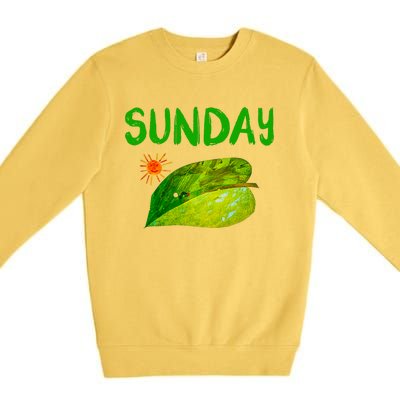 Very Hungry Caterpillar Sunday Fruits Birthday Caterpillar Premium Crewneck Sweatshirt