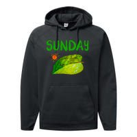 Very Hungry Caterpillar Sunday Fruits Birthday Caterpillar Performance Fleece Hoodie