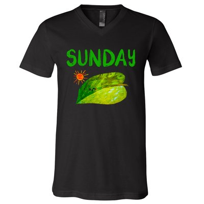 Very Hungry Caterpillar Sunday Fruits Birthday Caterpillar V-Neck T-Shirt