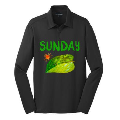 Very Hungry Caterpillar Sunday Fruits Birthday Caterpillar Silk Touch Performance Long Sleeve Polo