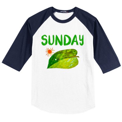 Very Hungry Caterpillar Sunday Fruits Birthday Caterpillar Baseball Sleeve Shirt